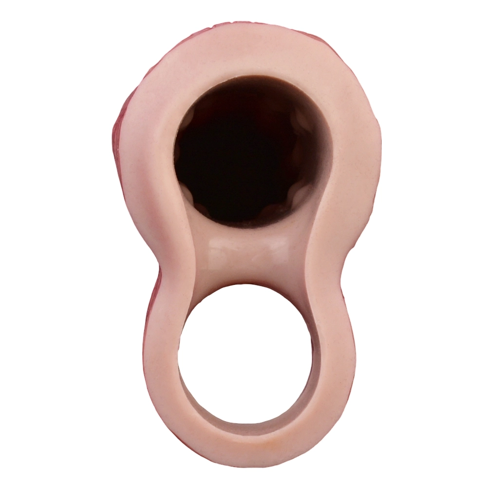 9 × 2-In Realistic, Soft, Vibrating Cock Sleeve