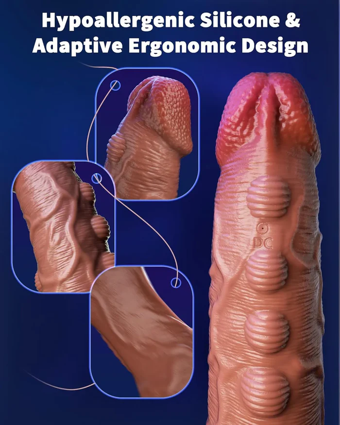 9.84 x 1.89-inch Remote-Controlled 10-Mode Vibrating Penis Sleeve