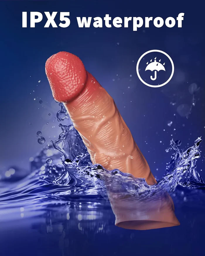 9.84 x 1.89-inch Remote-Controlled 10-Mode Vibrating Penis Sleeve