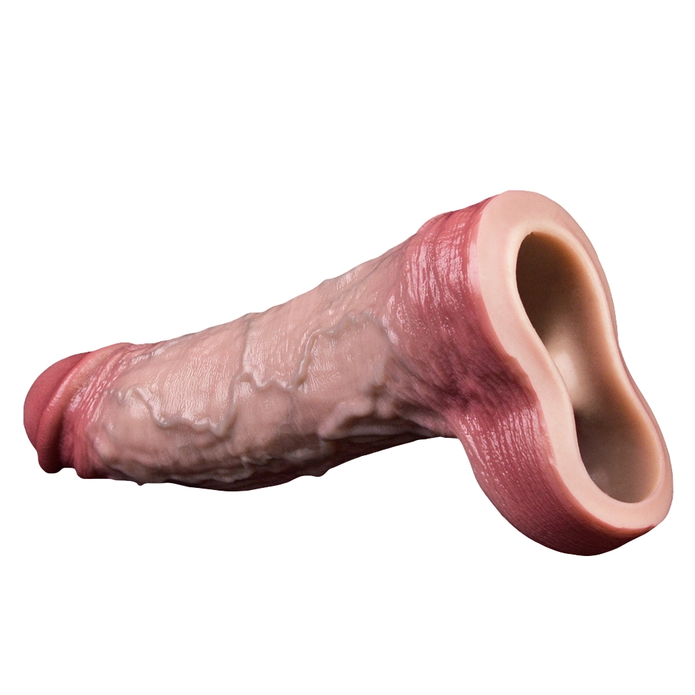 7×2-Inch Soft Vibrating Penis Sleeve for Couples