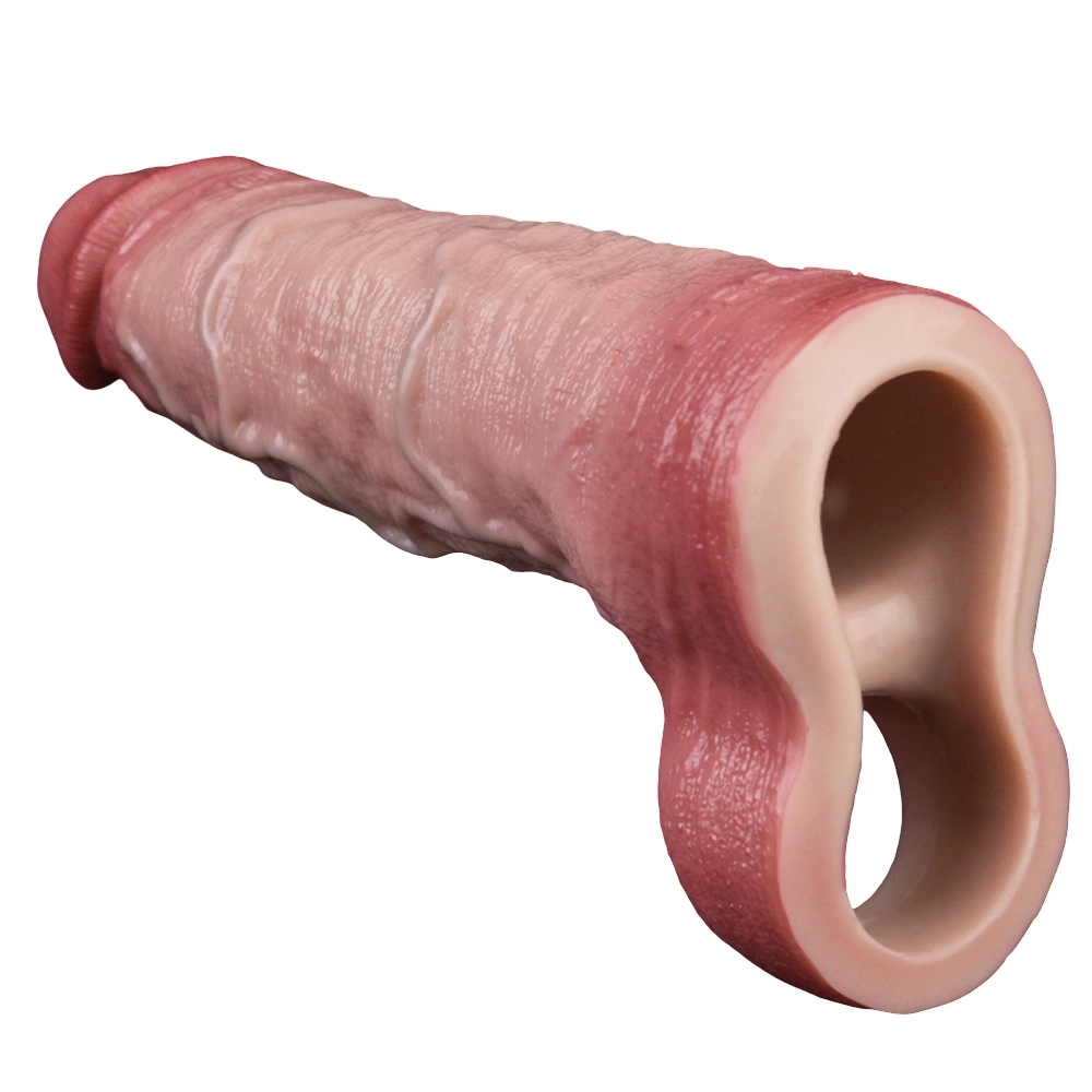 7 × 1.89-Inch Realistic-Touch, Thickened Vibrating Penis Sleeve