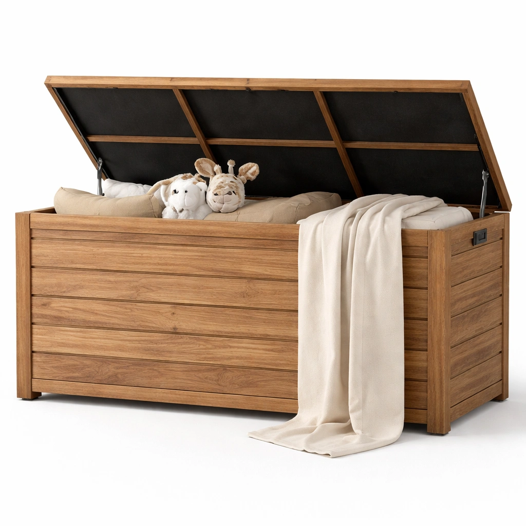 Gartenbox Holz gross mit Deckel