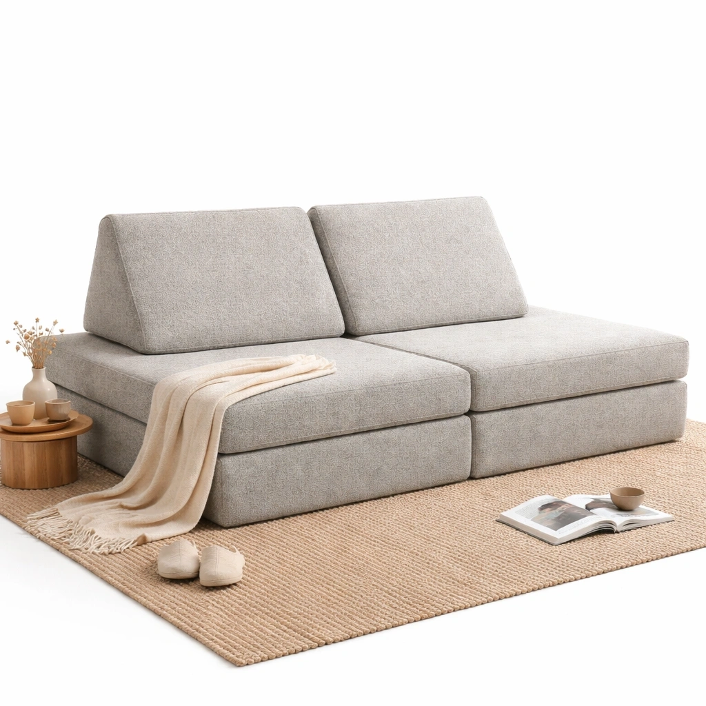 Modulares Sofa Beige minimalistisch