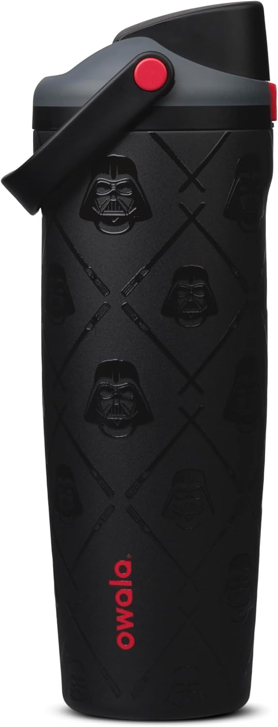 Owala Spiderman FreeSip Sway Insulated Stainless Steel Water Bottle with Two-Way Spout, Built-In Straw and Bucket Handle, School, and Sports, 30oz, BPA Free, Leak Proof, Swing of Things
