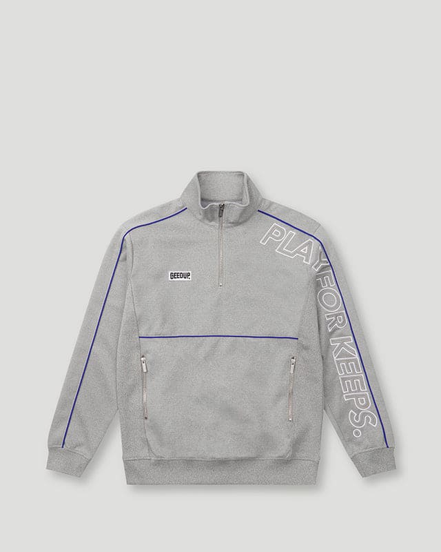 Geedup Play For Keeps Qtr Grey/Blue Zip