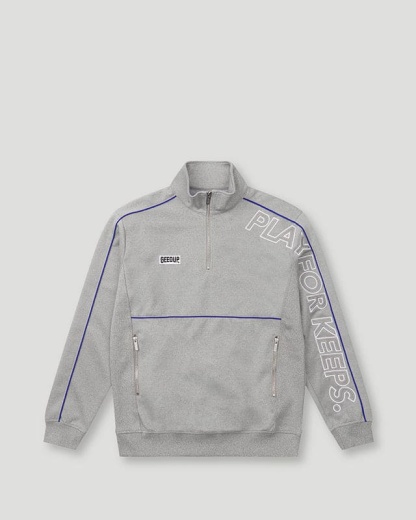 Geedup Play For Keeps Qtr Grey/Blue Zip