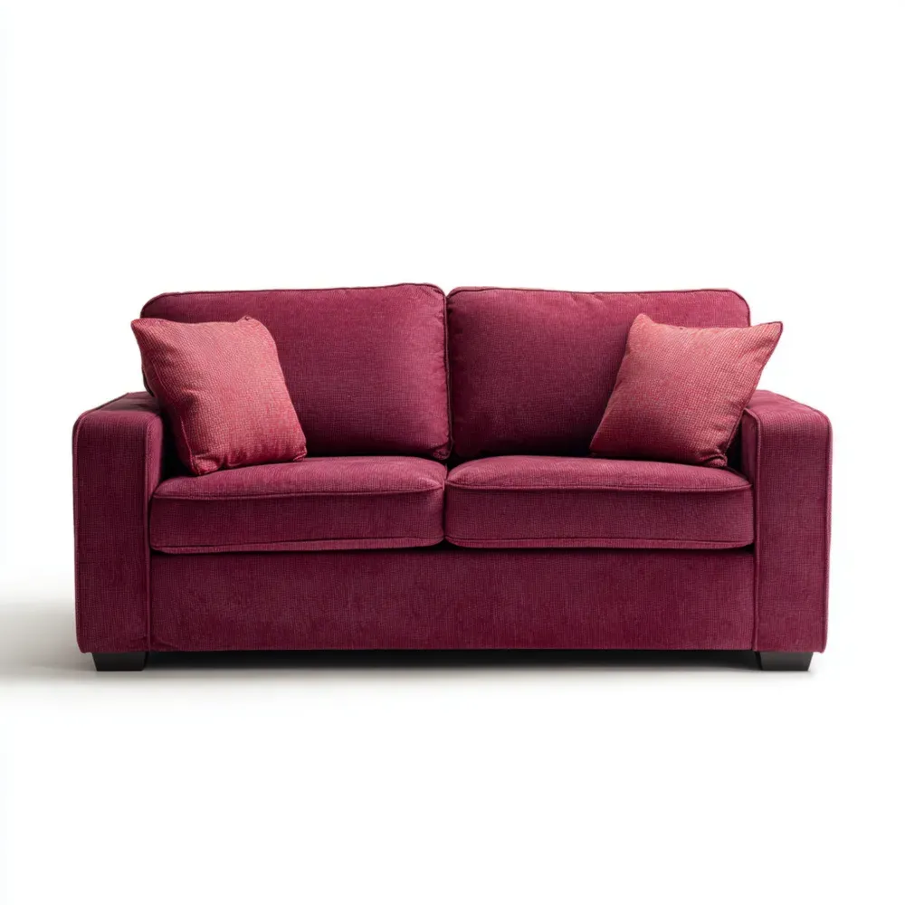 Sofá de dos plazas 85x150x90 cm - Burdeos - Estilo Contemporáneo