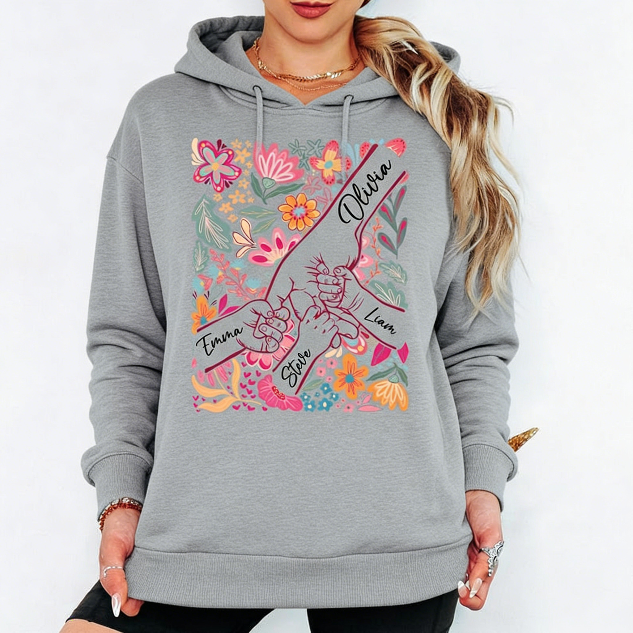 Custom Mom And Children Shirt, Personalized Mother Children Shirt, Family Love Shirt,Mother's Day Gift