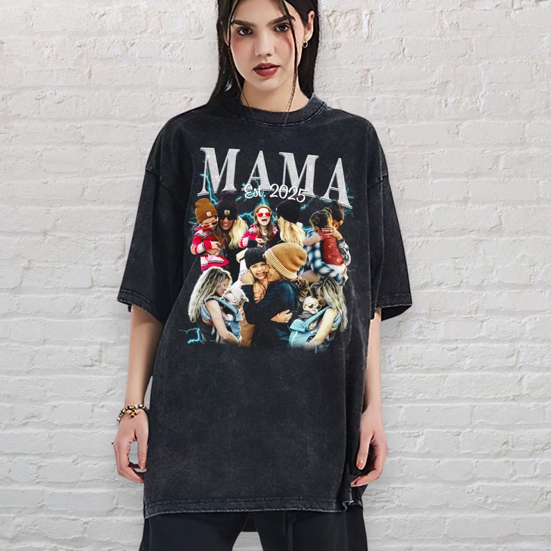 Vintage Mom Shirt, Personalized Comfort Colors Mother's Day Tee, Custom Bootleg, Custom Shirt, Personalized Shirt, Bootleg Retro 90's Fans