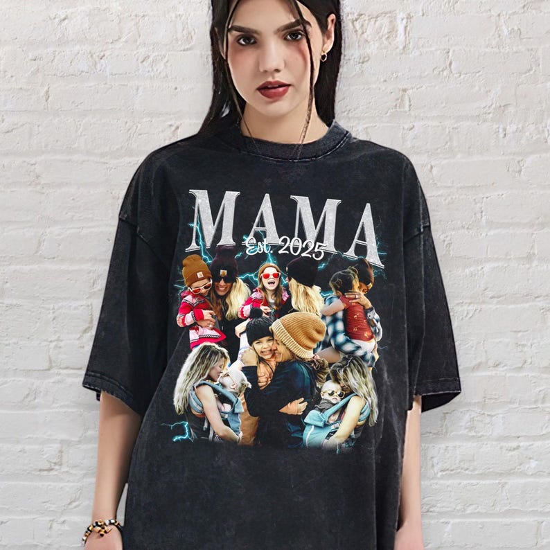 Vintage Mom Shirt, Personalized Comfort Colors Mother's Day Tee, Custom Bootleg, Custom Shirt, Personalized Shirt, Bootleg Retro 90's Fans