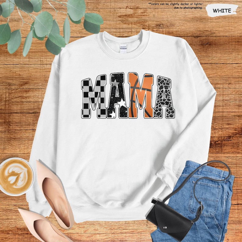 Basketball Mama Sweatshirt, Leopard Basketball Sweatshirt, Basketball Mom Hoodie, Cheer Mom Sweater, Basketball Season Sweatshirt, Mama Gift