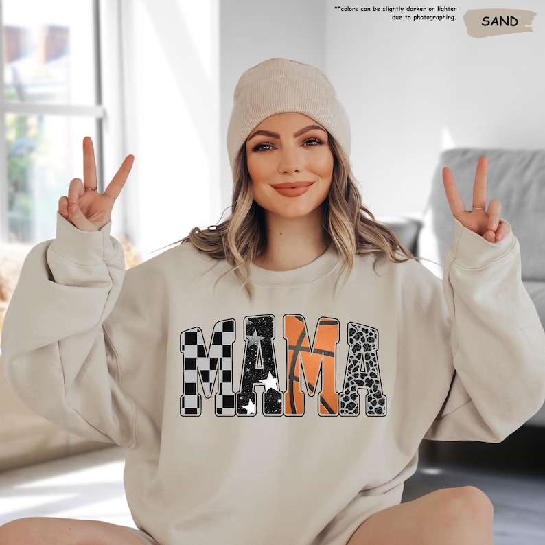 Basketball Mama Sweatshirt, Leopard Basketball Sweatshirt, Basketball Mom Hoodie, Cheer Mom Sweater, Basketball Season Sweatshirt, Mama Gift