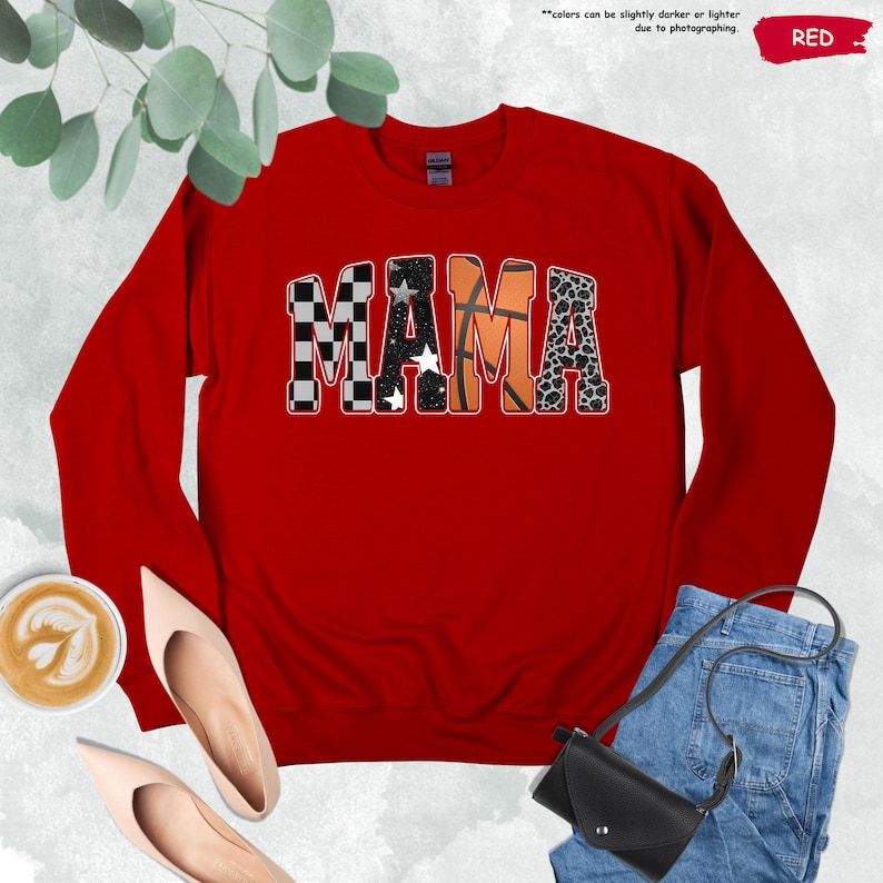Basketball Mama Sweatshirt, Leopard Basketball Sweatshirt, Basketball Mom Hoodie, Cheer Mom Sweater, Basketball Season Sweatshirt, Mama Gift