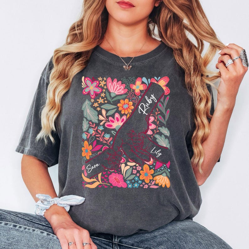 Custom Mom And Children Shirt, Personalized Mother Children Shirt, Family Love Shirt,Mother's Day Gift