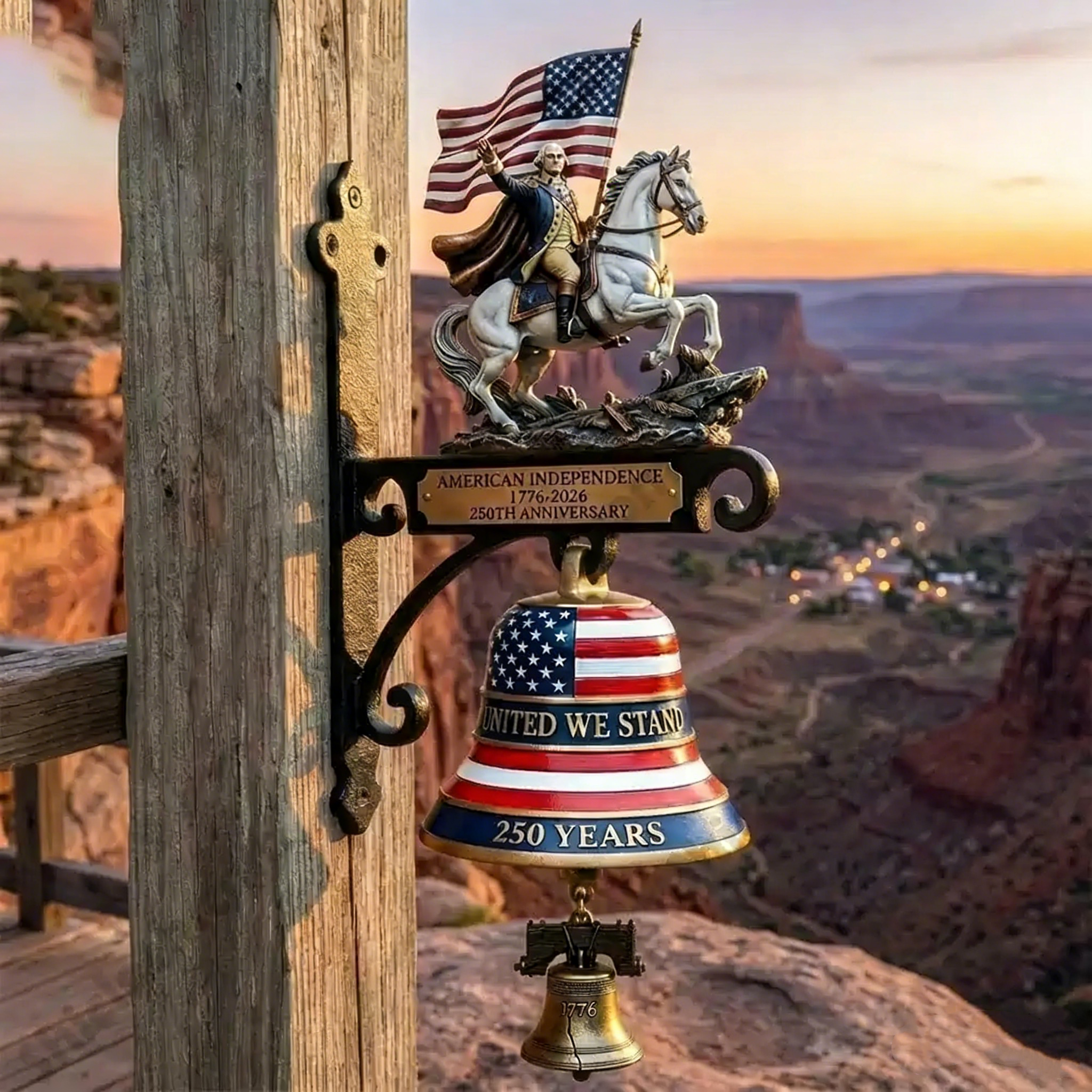 United States American Independence 250TH Anniversary Wall Bell
