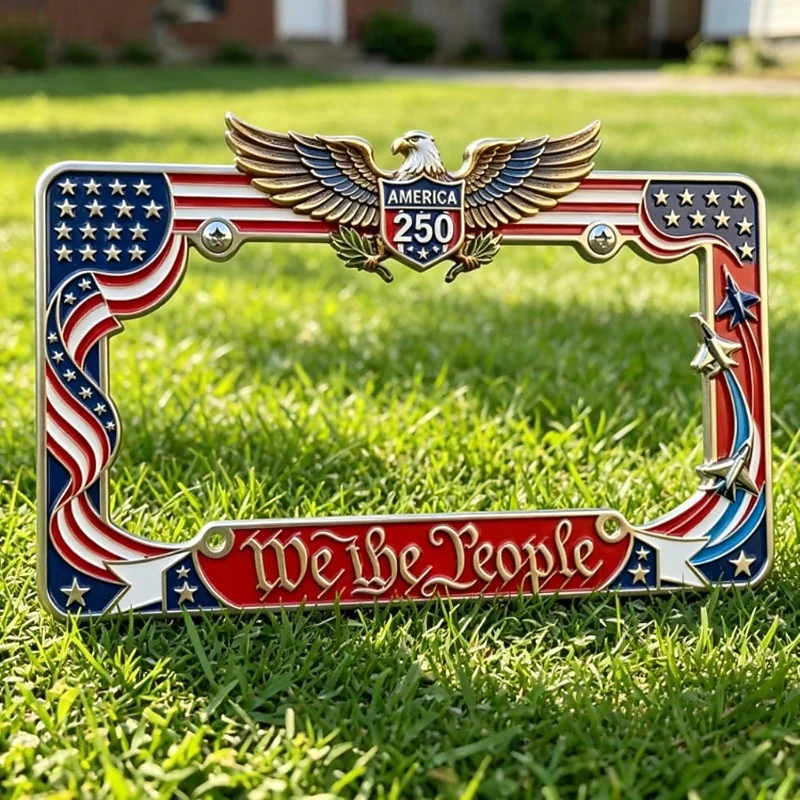 We The People 250th Anniversary Commemorative License Plate Frame, 🔥Buy 2 FREE SHIPPING