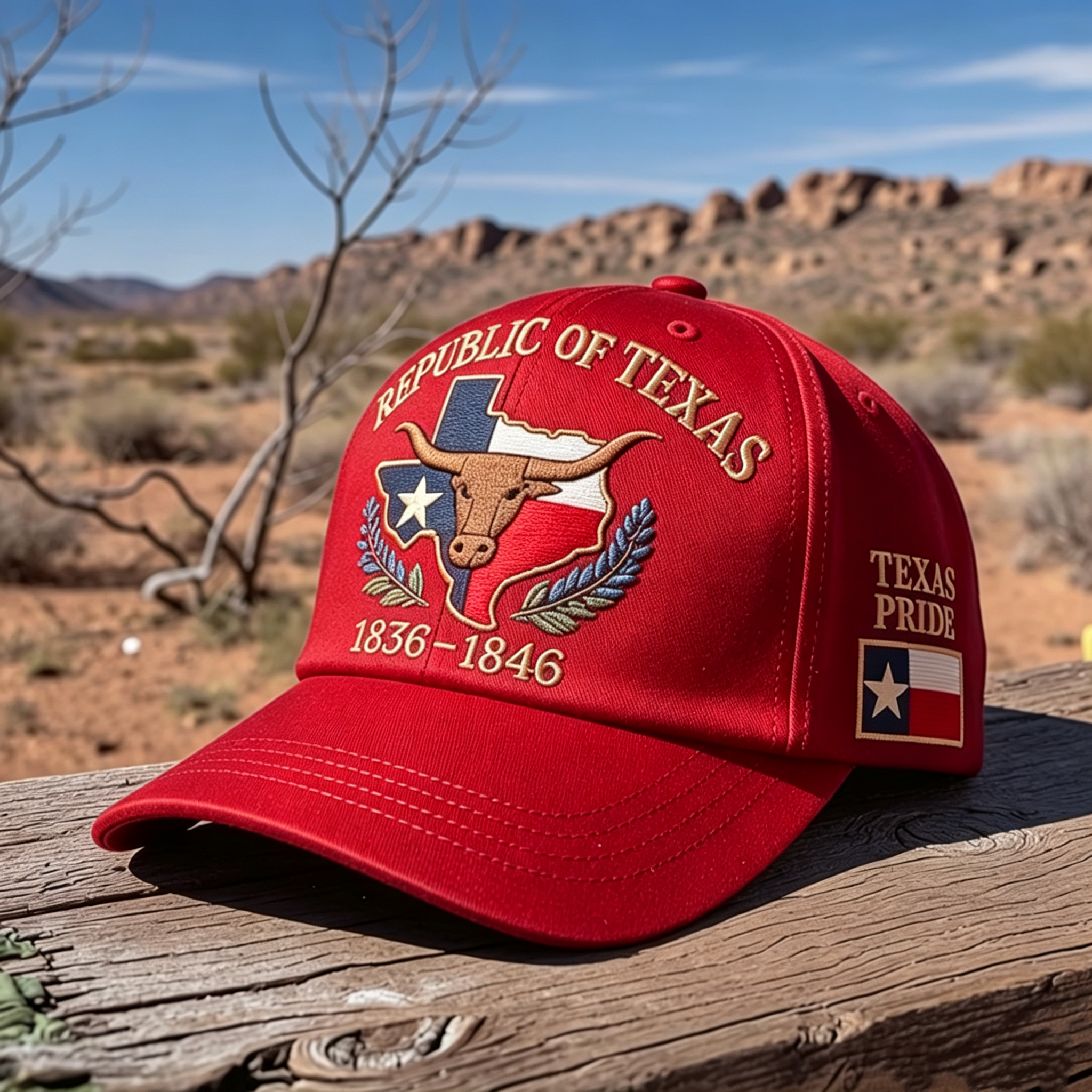 Republic of Texas Commemorative Embroidered Hat – Show Your Texas Pride