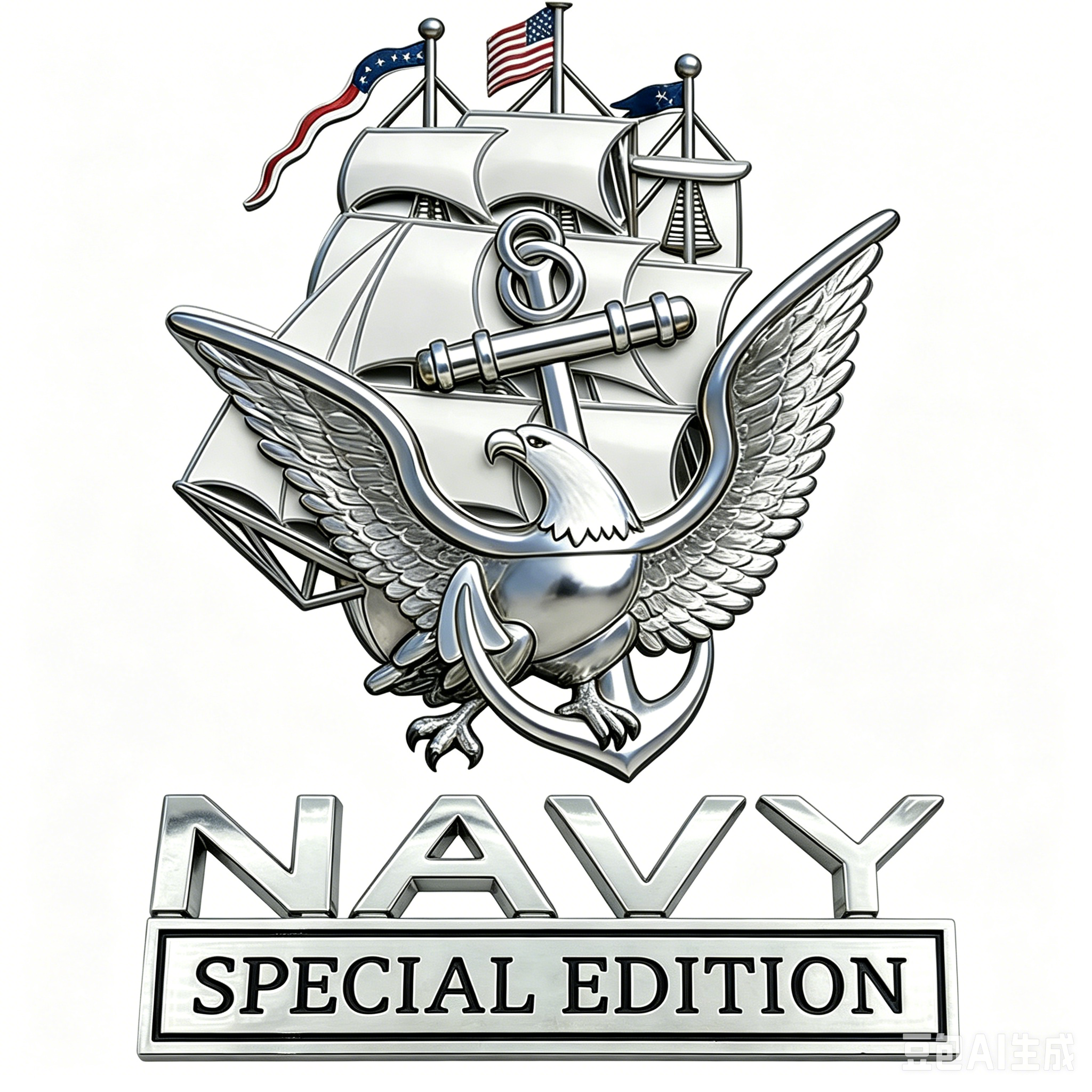 U.S. Navy Special Edition Metal Vehicle Badge, 🔥Buy 2 FREE SHIPPING