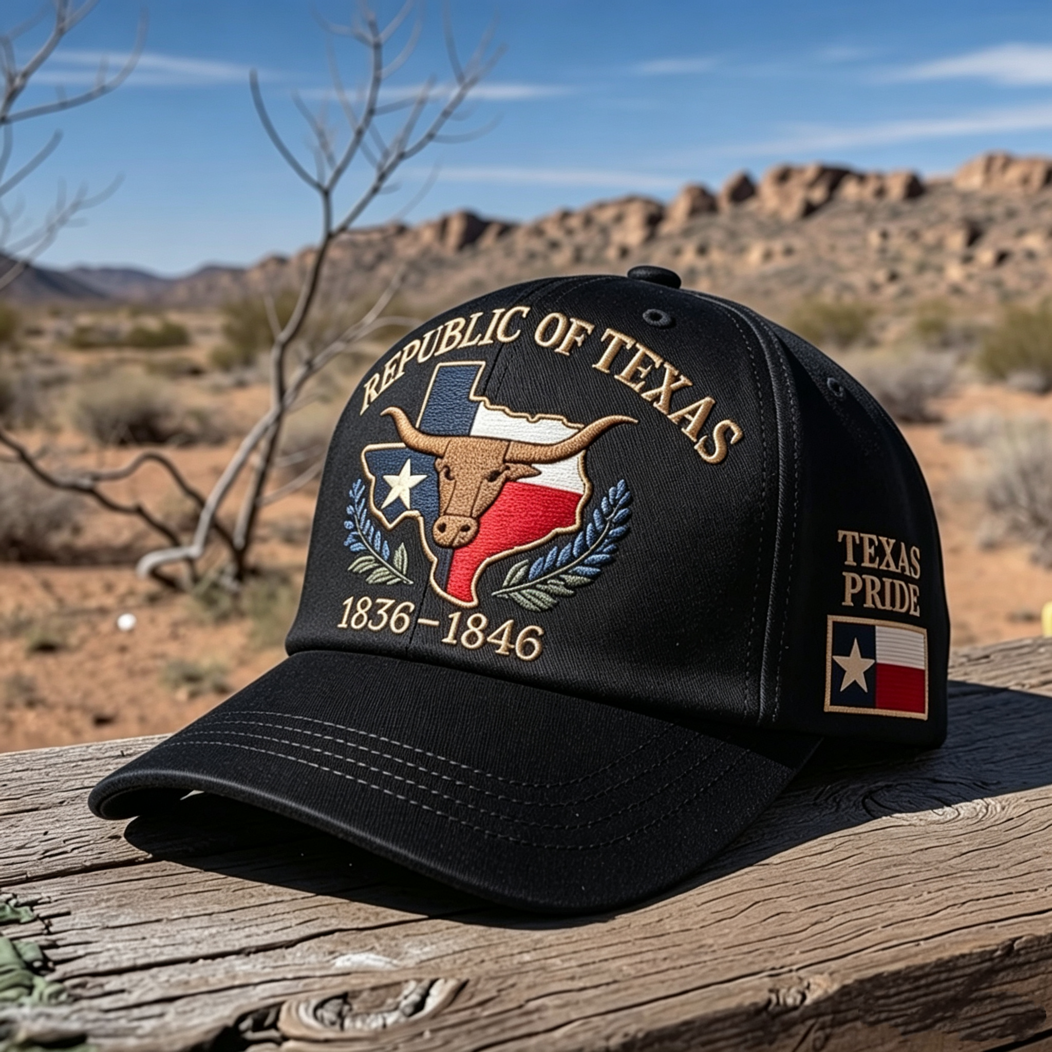 Republic of Texas Commemorative Embroidered Hat – Show Your Texas Pride