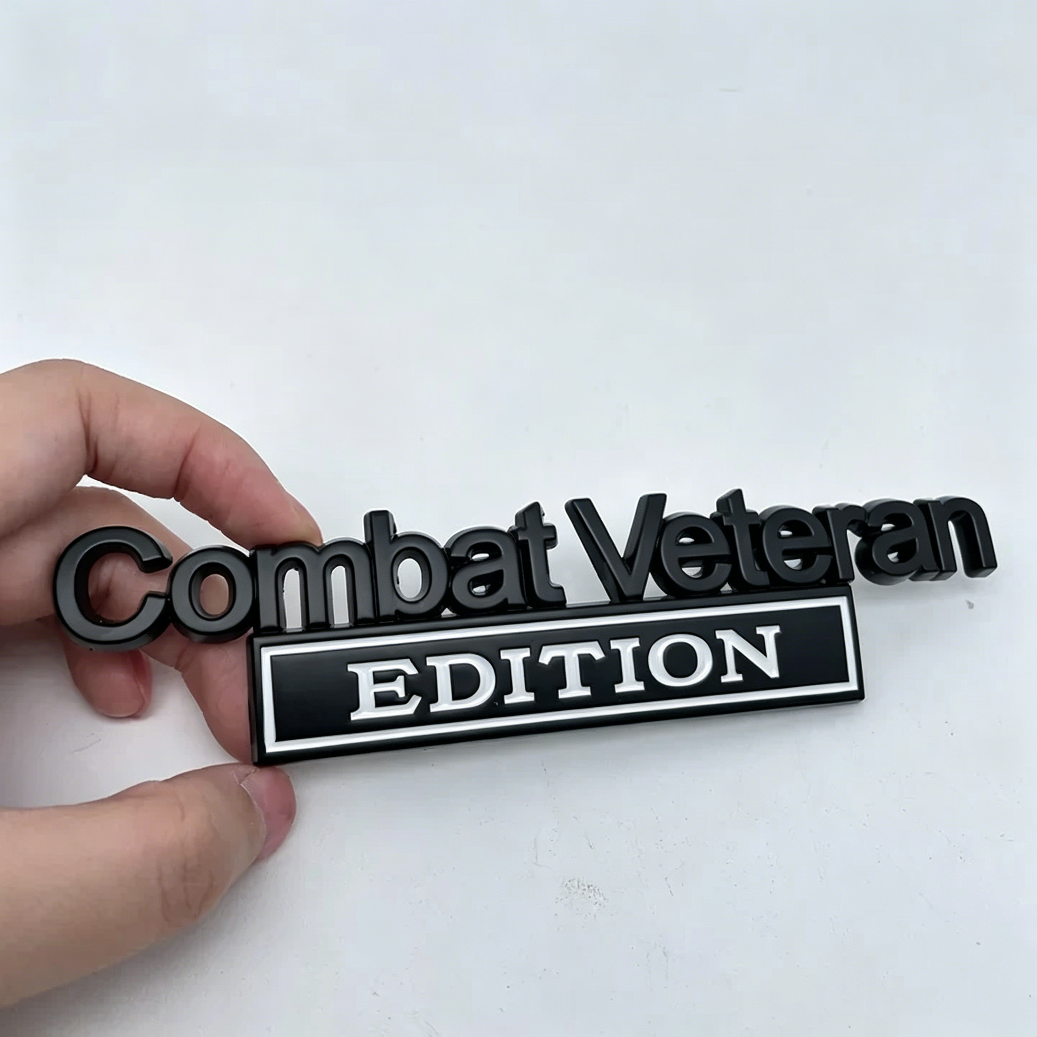 Premium 3D Metal Combat Veteran Edition Emblem
