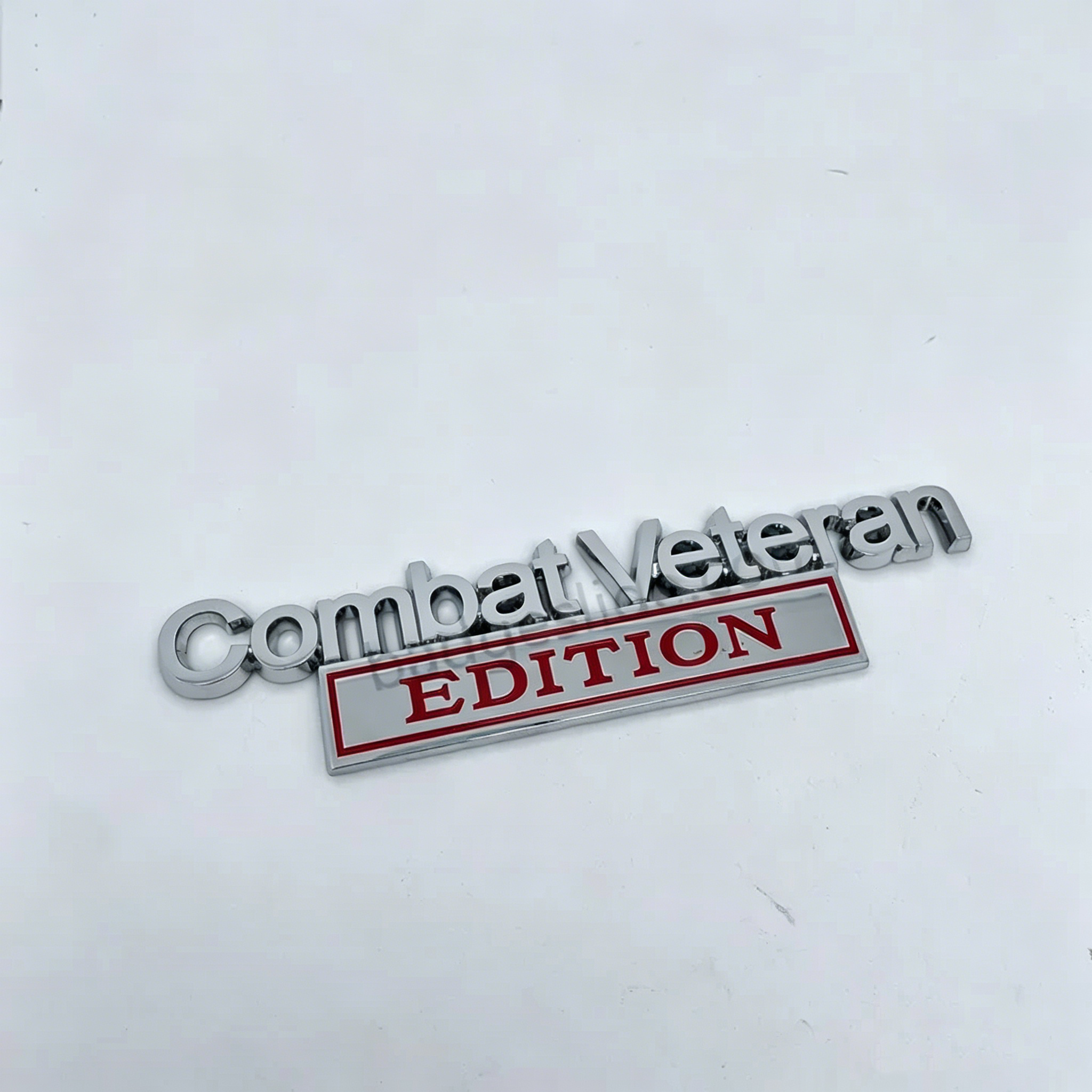 Premium 3D Metal Combat Veteran Edition Emblem