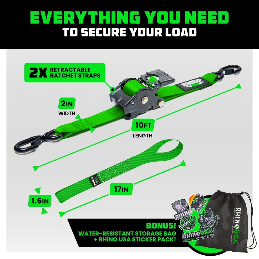 🎁Father's Day Hot Sale - Retractable Ratchet Strap (2026 Upgraded Edition)