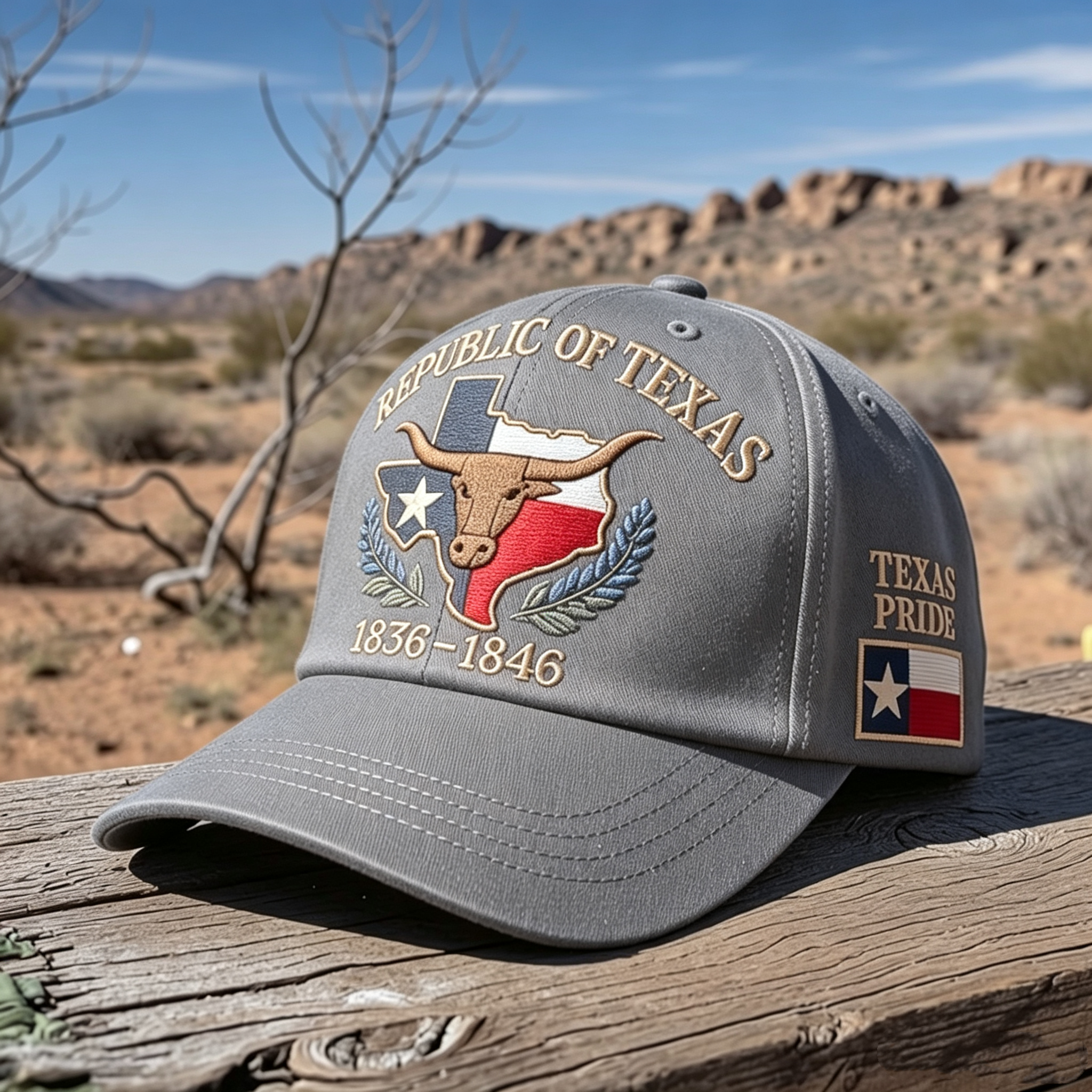 Republic of Texas Commemorative Embroidered Hat – Show Your Texas Pride