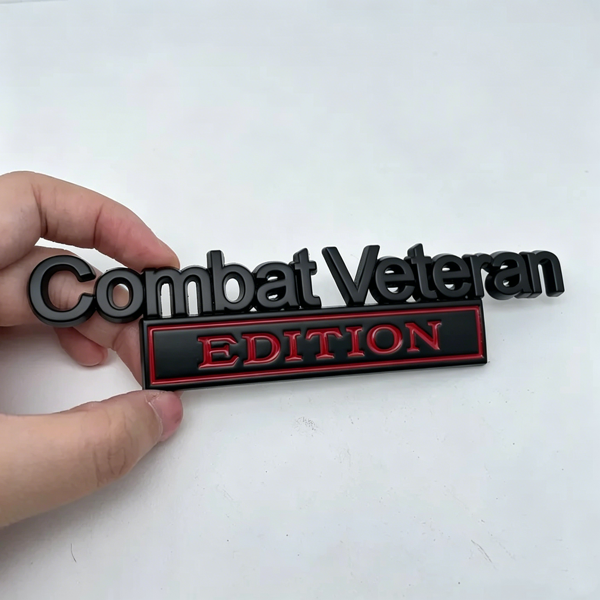 Premium 3D Metal Combat Veteran Edition Emblem