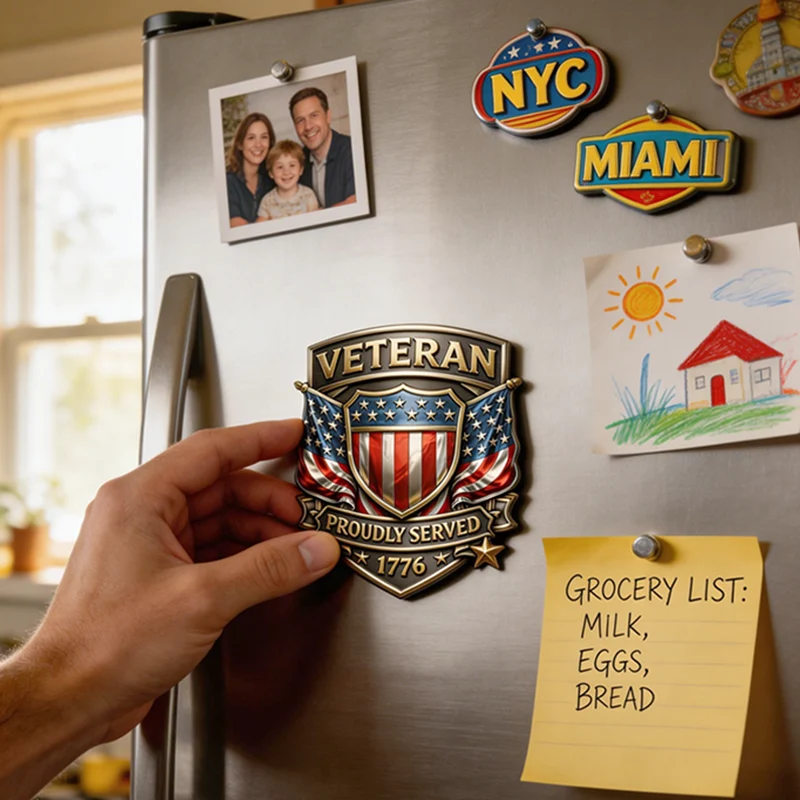 Veteran Car Badge - Drive With Pride. Honor The Brotherhood