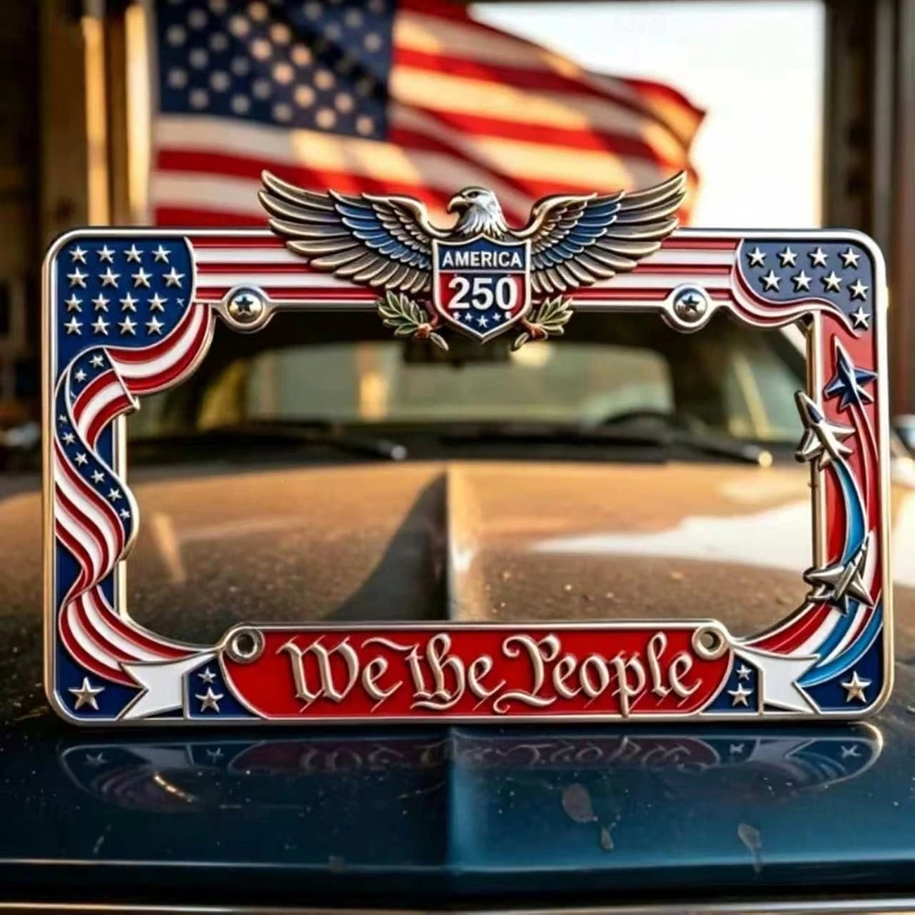 We The People 250th Anniversary Commemorative License Plate Frame, 🔥Buy 2 FREE SHIPPING