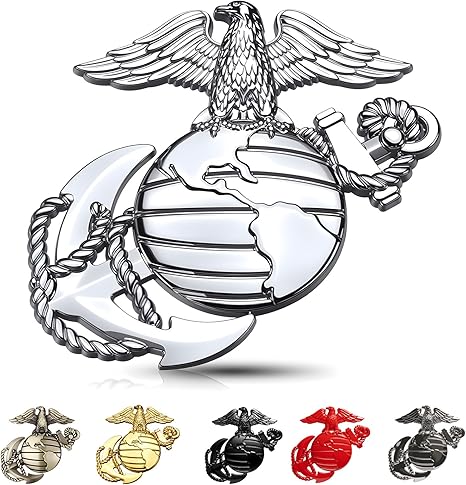 250th Anniversary U.S. Marine Corps Metal Cars Emblem