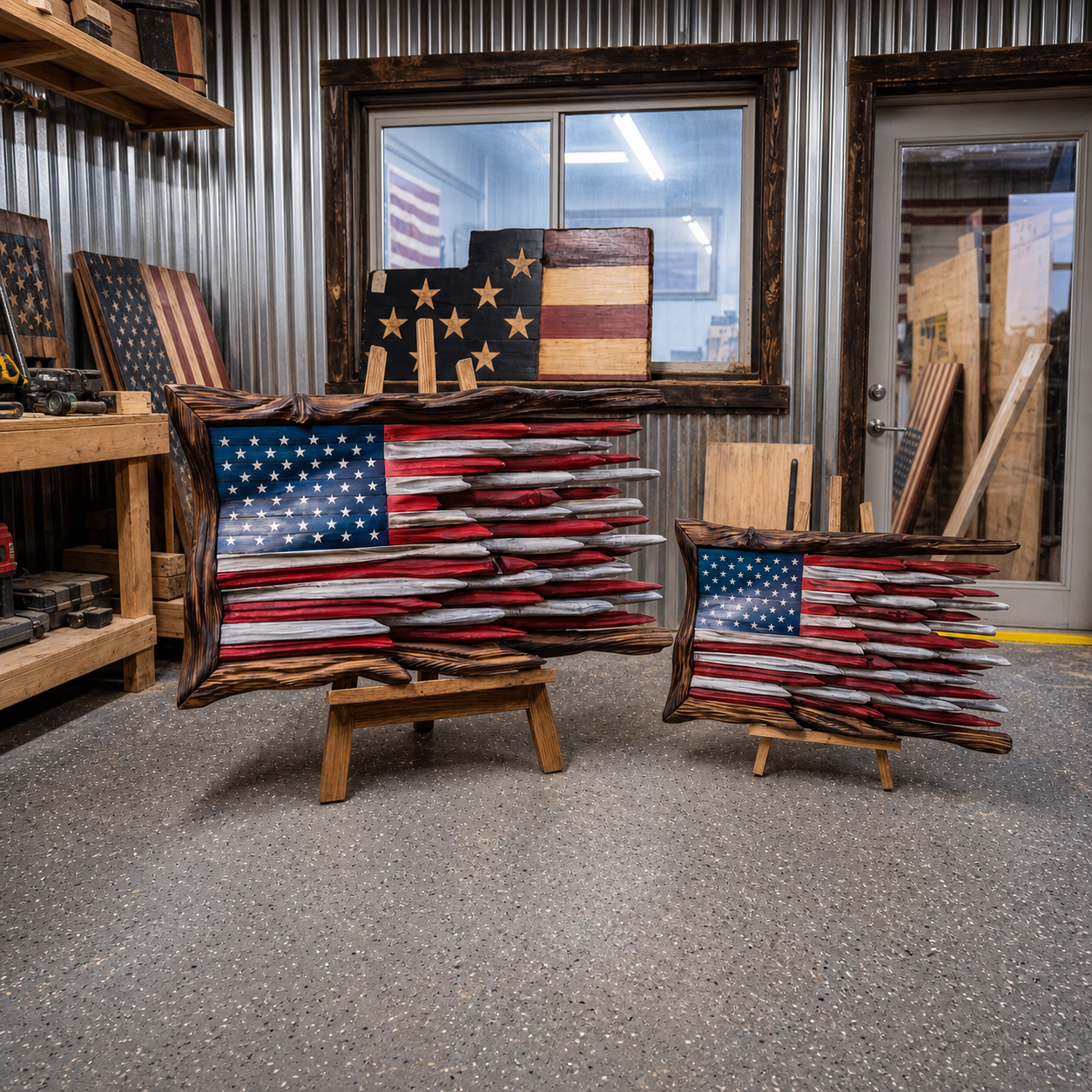 🇺🇸 Handmade Wooden American Flag Wall Art, 🔥Buy 2 FREE SHIPPING