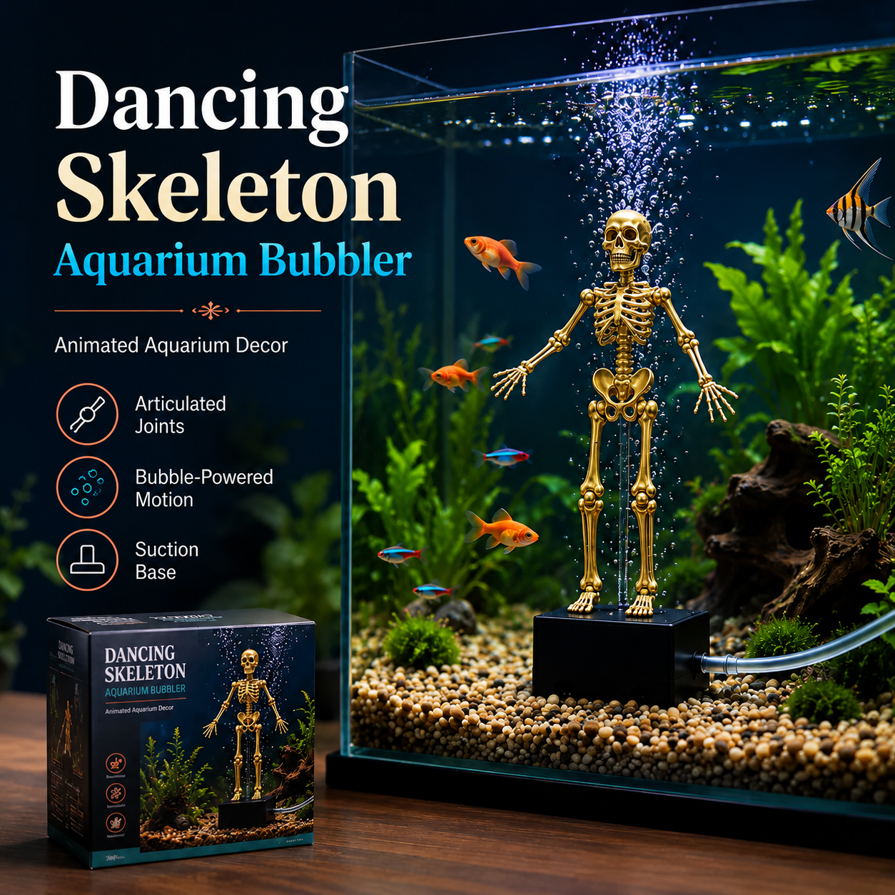 🔥Last Day 50% OFF - 🌊Dancing Skeleton Aquarium Bubbler