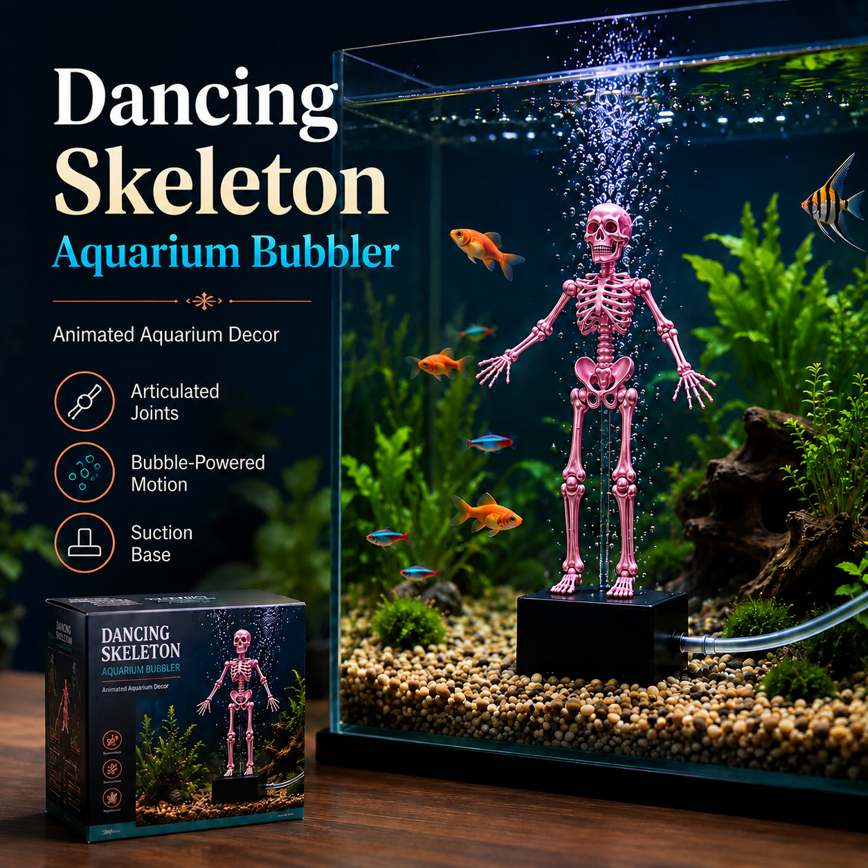 🔥Last Day 50% OFF - 🌊Dancing Skeleton Aquarium Bubbler