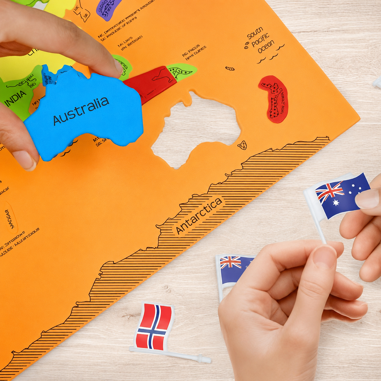 🔥Last Day 49% OFF - 🌍World Map & USA Map Puzzle Set
