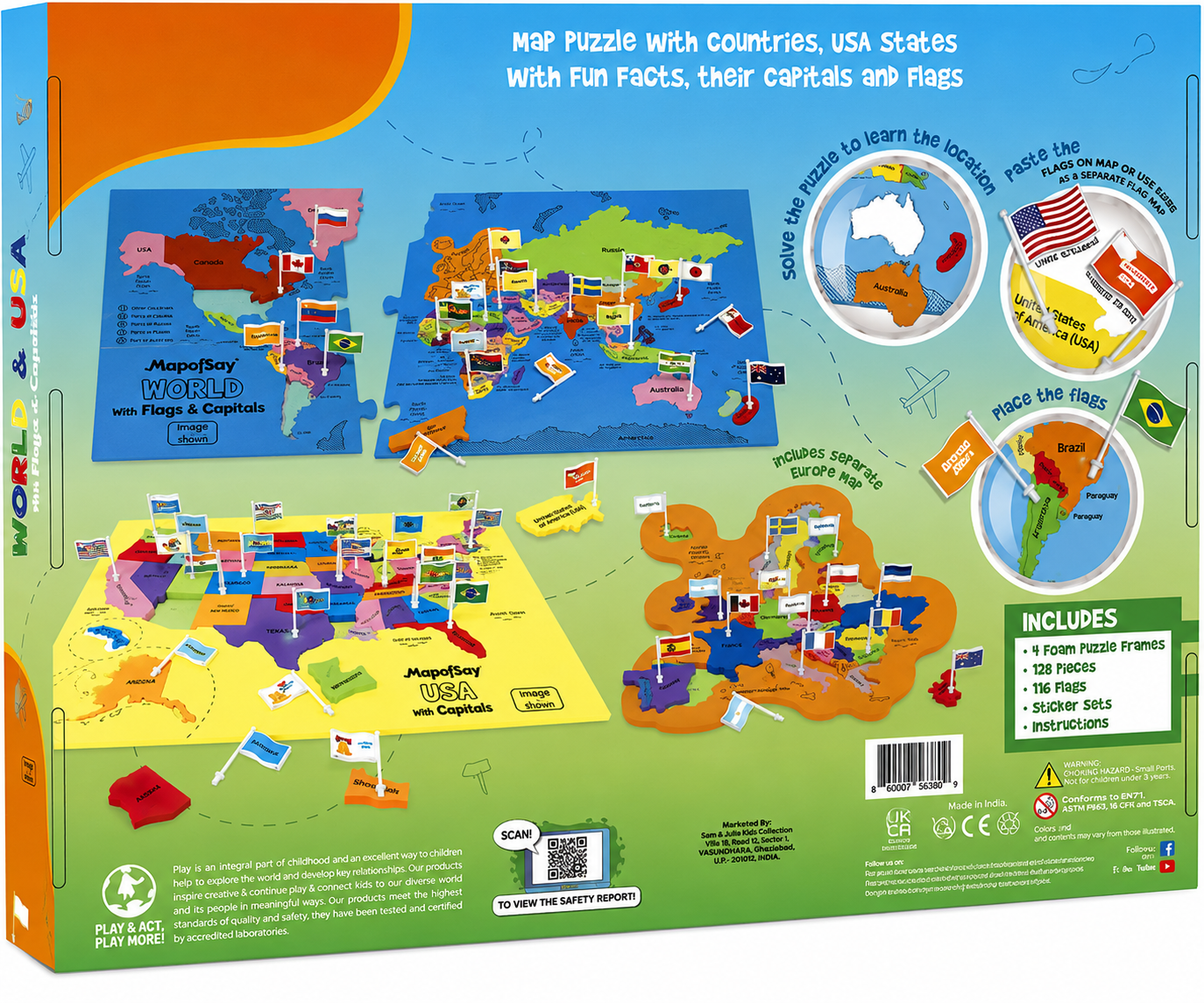 🔥Last Day 49% OFF - 🌍World Map & USA Map Puzzle Set