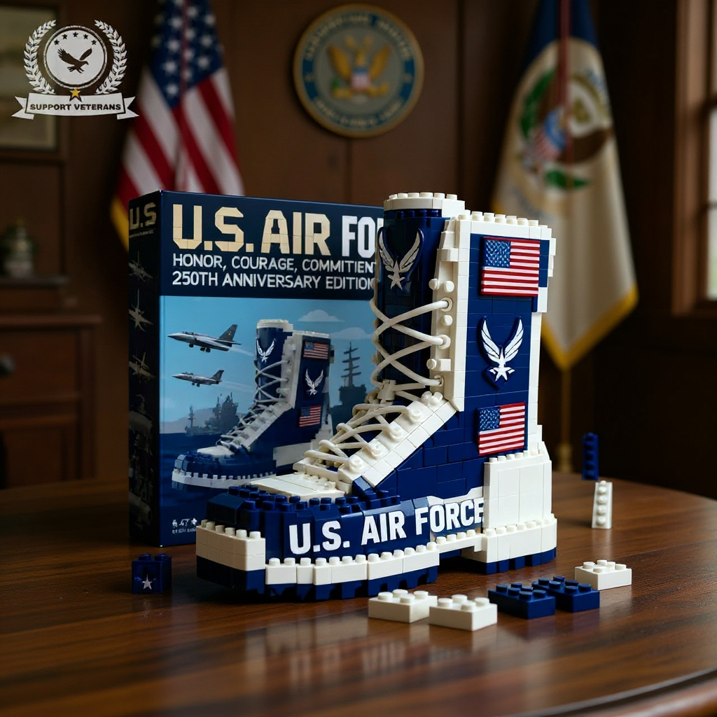 U.S. Military 250th Anniversary Commemorative Building Blocks - 100% Made in the USA