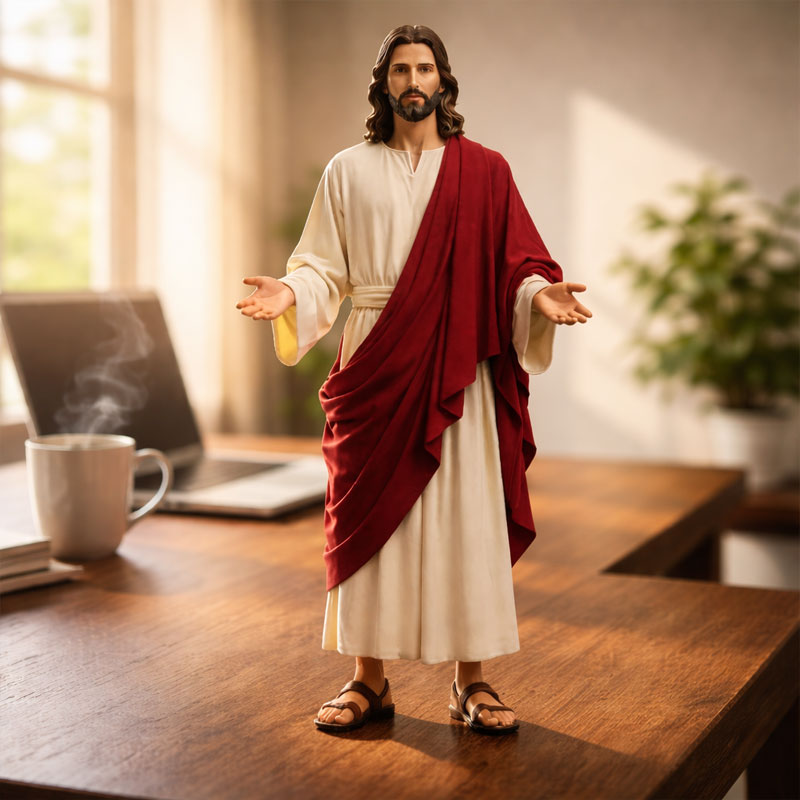 Handmade Limited Edition Jesus Statue 🙏 — A Masterpiece of Faith and Artistry