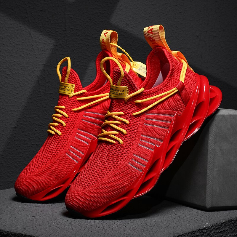 Men casual sports breathable comfortable blade running shoes