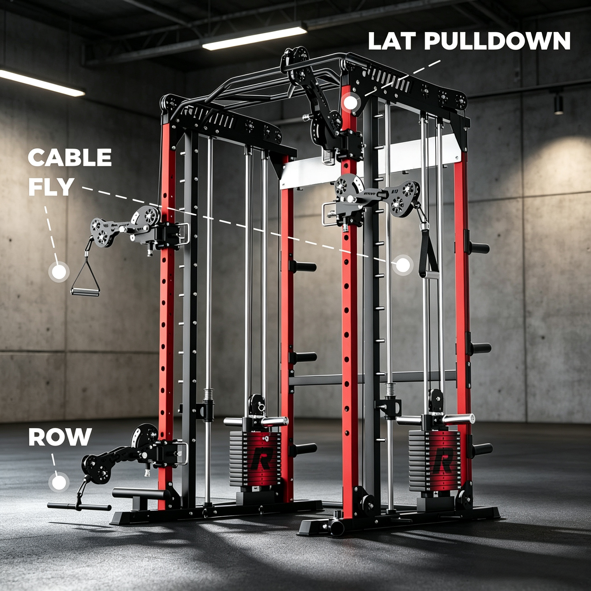 Tornado Arm Attachment – Infinite Angles, Heavy‑Duty Build, for Power Racks