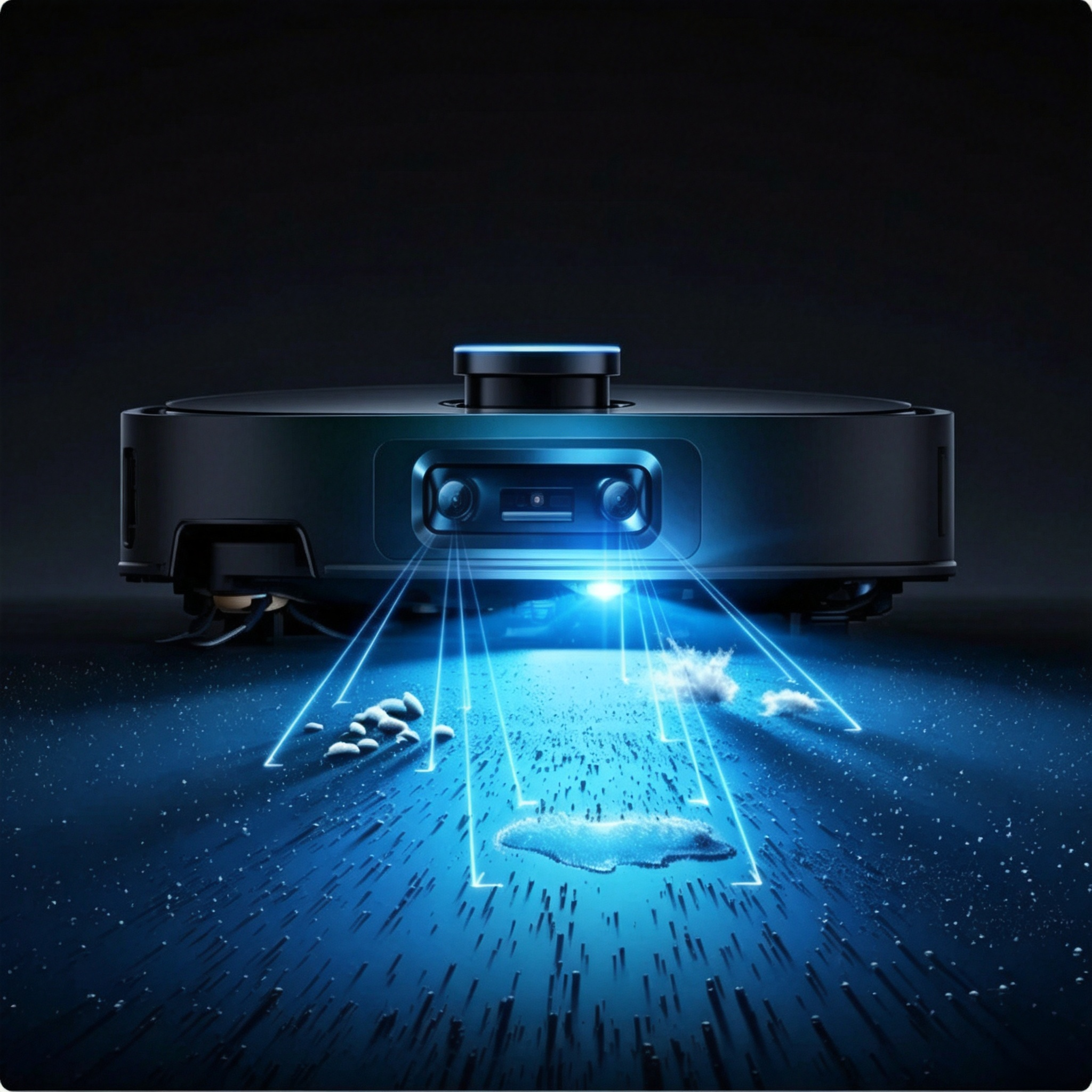 Robot Vacuum & Mop – 35,000Pa, Ultra‑Slim 3.13″, AI Navigation, Self‑Cleaning Base