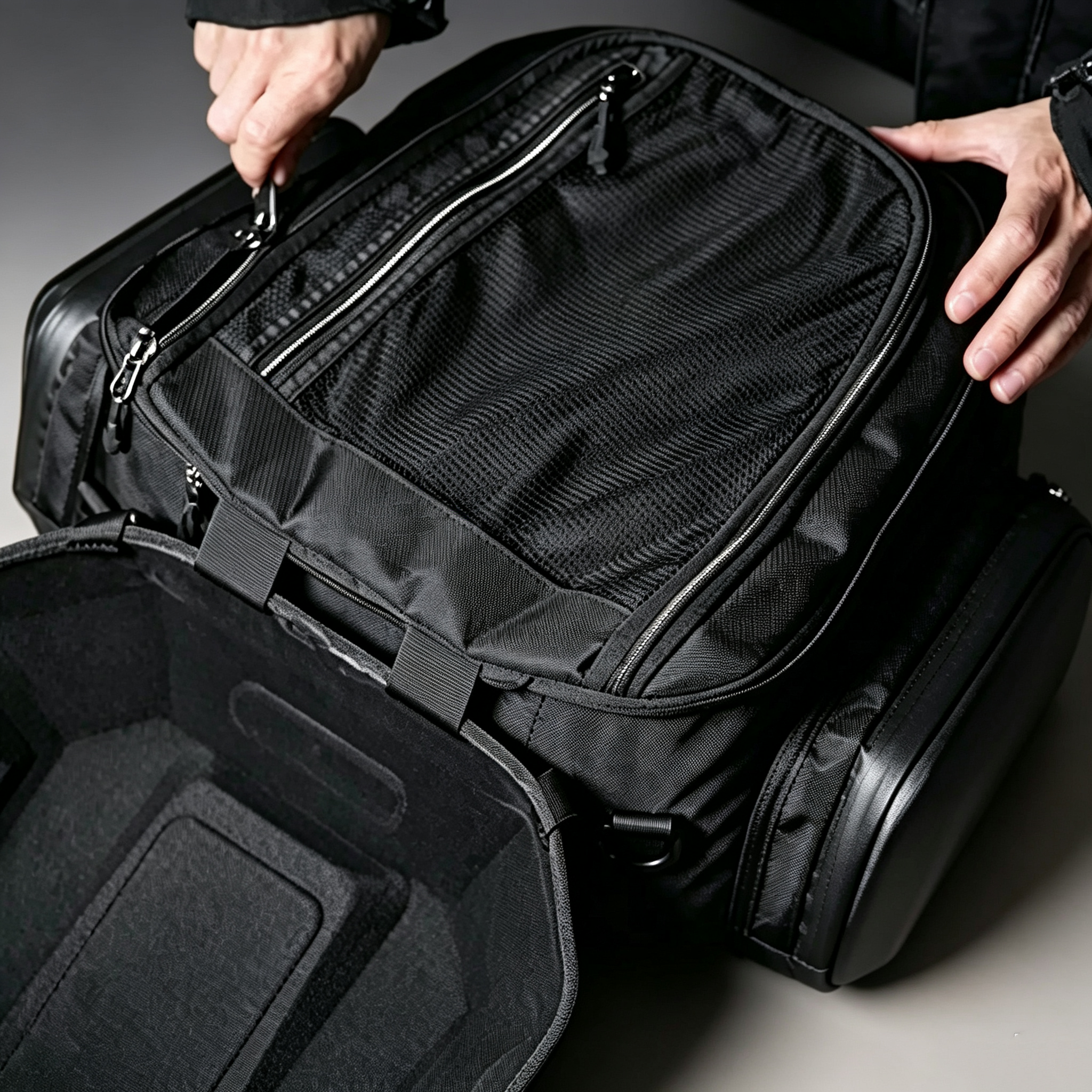 Waterproof Motorcycle Tail Bag – Aerodynamic Design, Shock‑Absorbing Padding, Durable Base