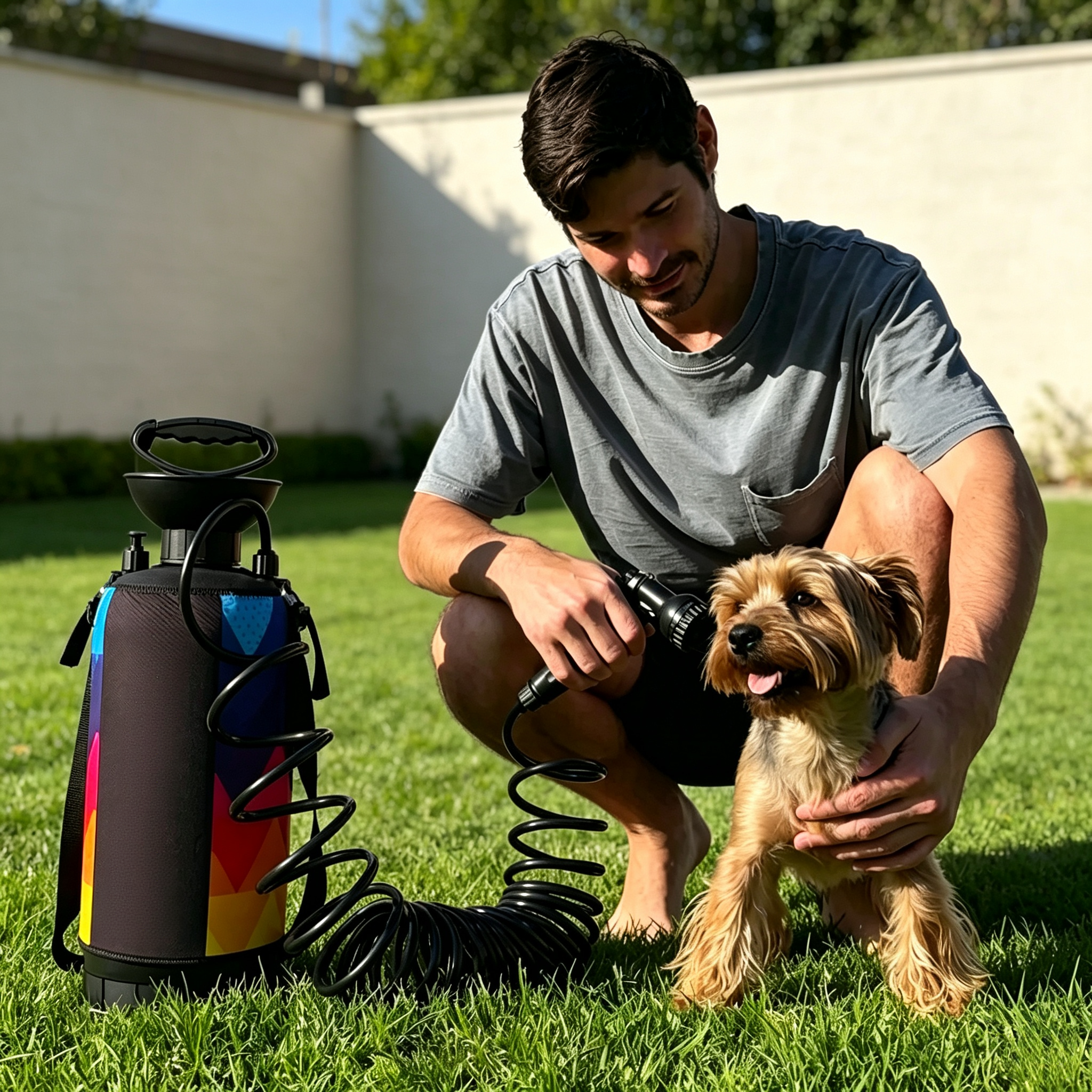 Portable Shower – 2.1 Gallon, High‑Pressure Hose, Multiple Spray Settings, for Camping, Beach, Surf & Pets