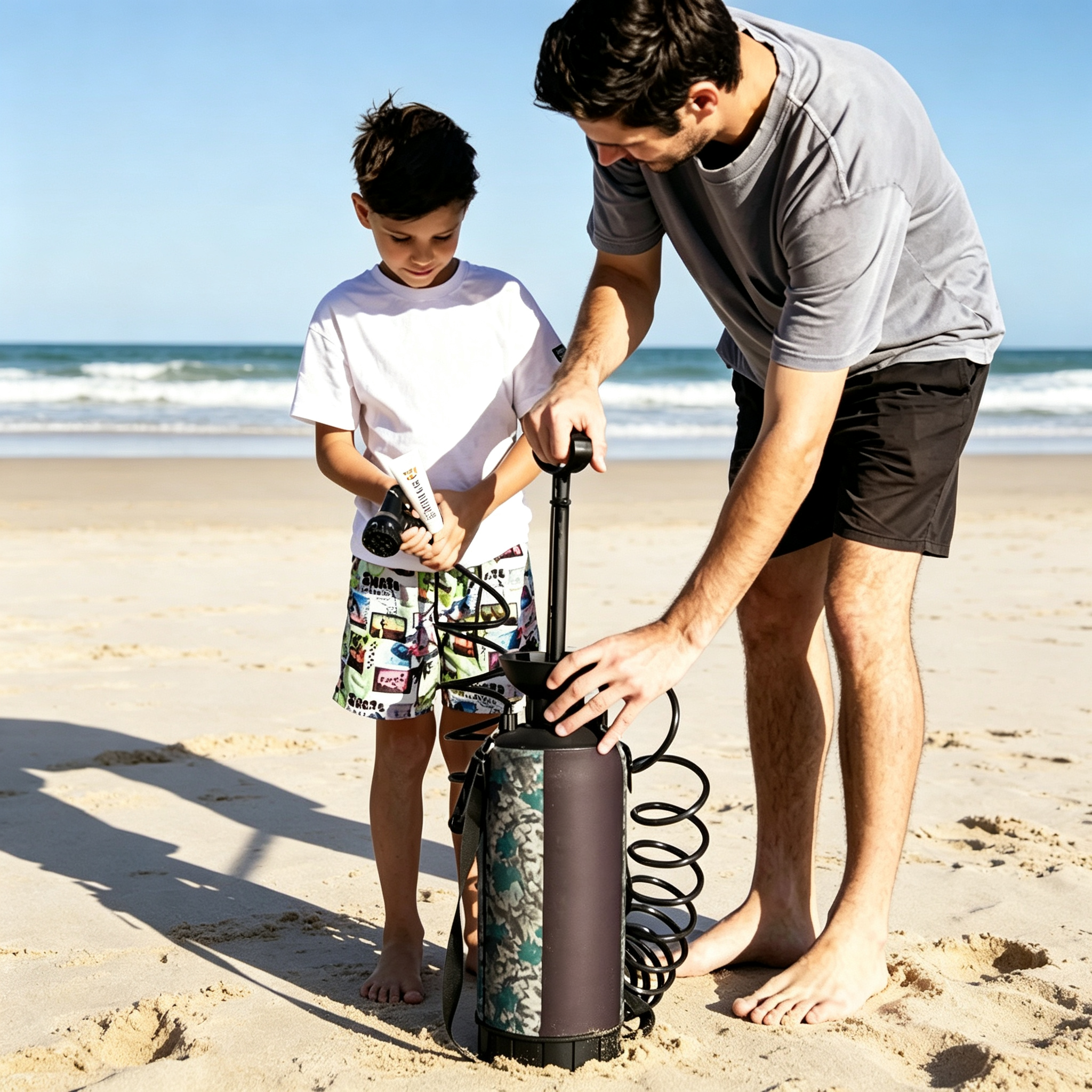 Portable Shower – 2.1 Gallon, High‑Pressure Hose, Multiple Spray Settings, for Camping, Beach, Surf & Pets