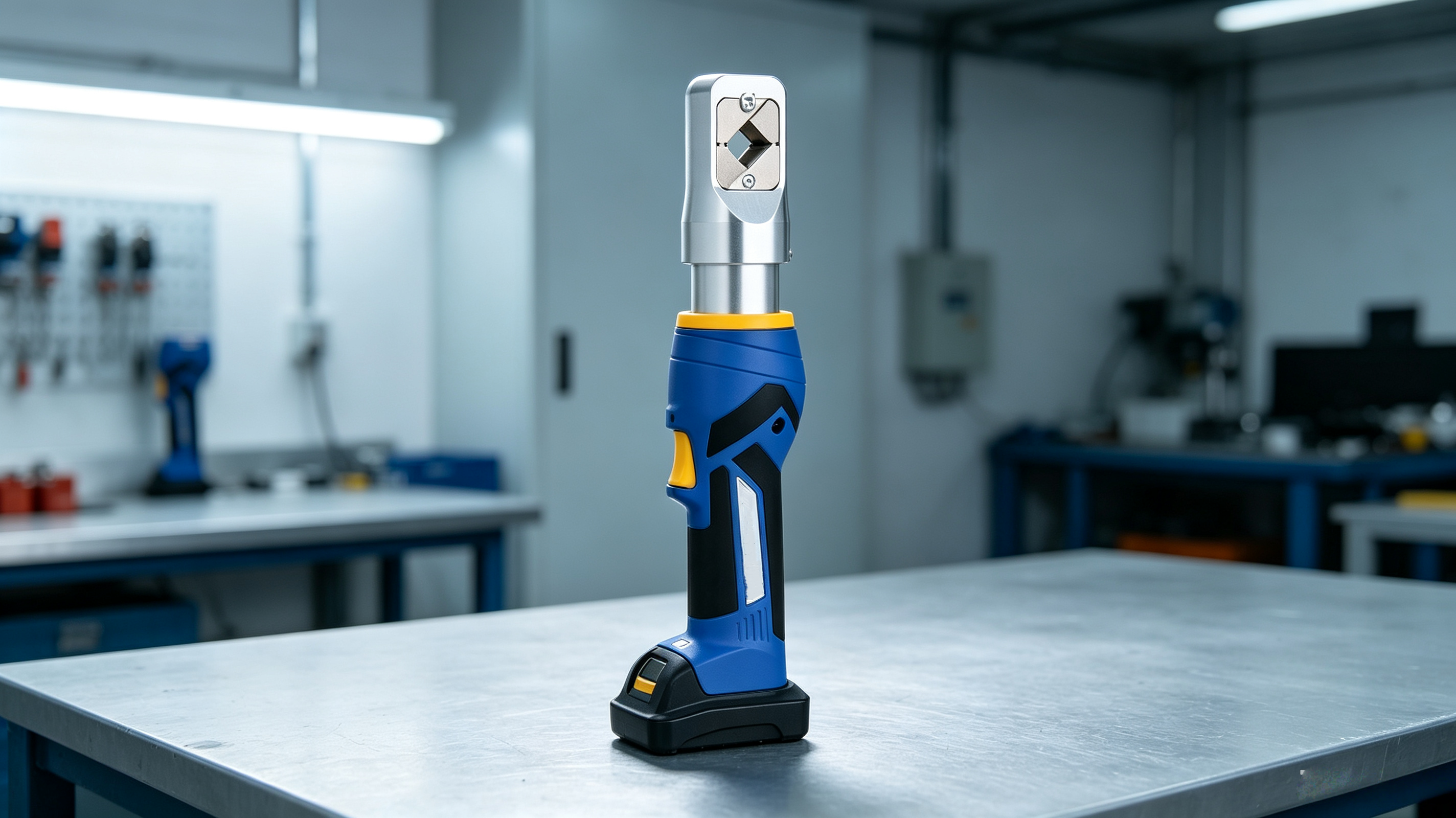 Cordless Hydraulic Crimping Tool – 6–120mm², Closed Head, One‑Button Operation, 10.8V Li‑Ion