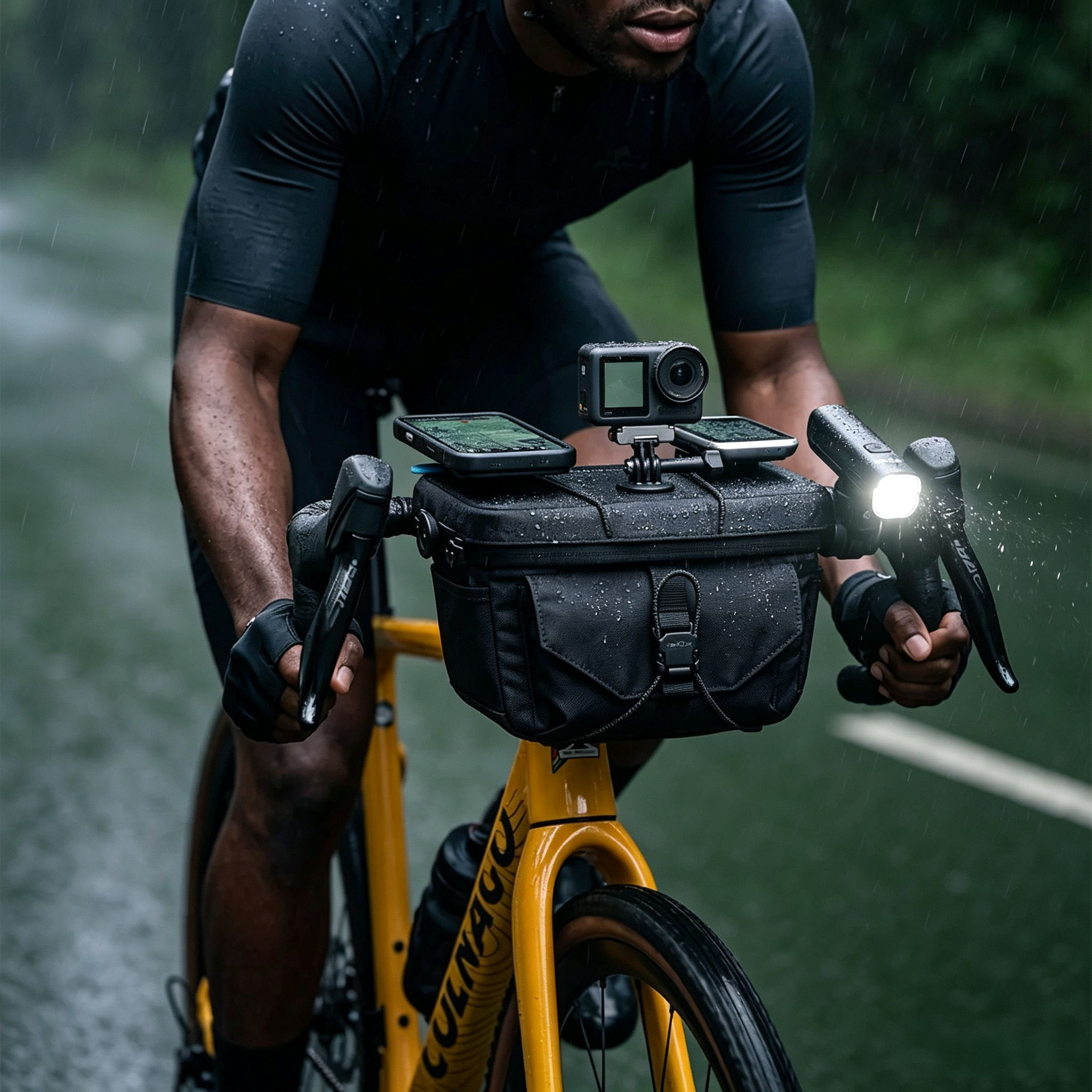 3.3L Modular Handlebar Bag – Quick‑Release Aluminum Mount, Device Platform, 1175g, Weather‑Resistant