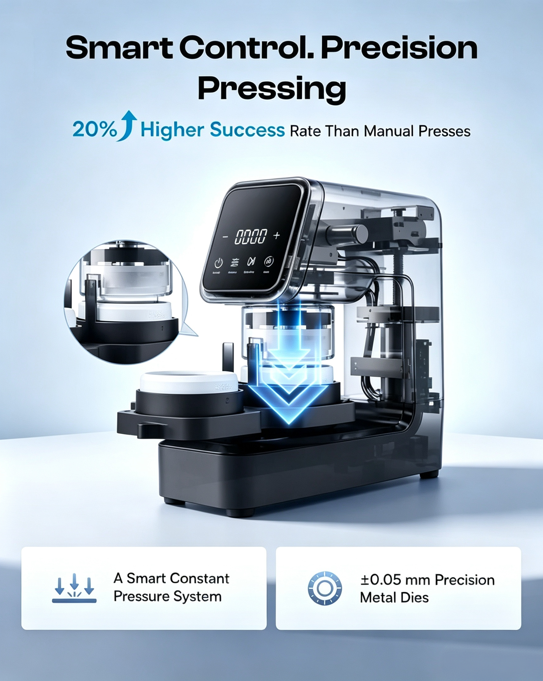 Electric Button Maker – One‑Click Pressing, Consistent Results, Less Hand Fatigue, for Custom Badges