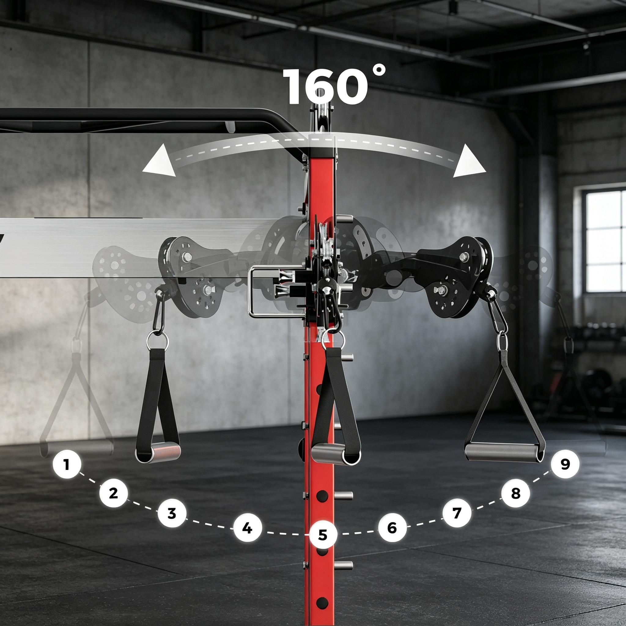 Tornado Arm Attachment – Infinite Angles, Heavy‑Duty Build, for Power Racks