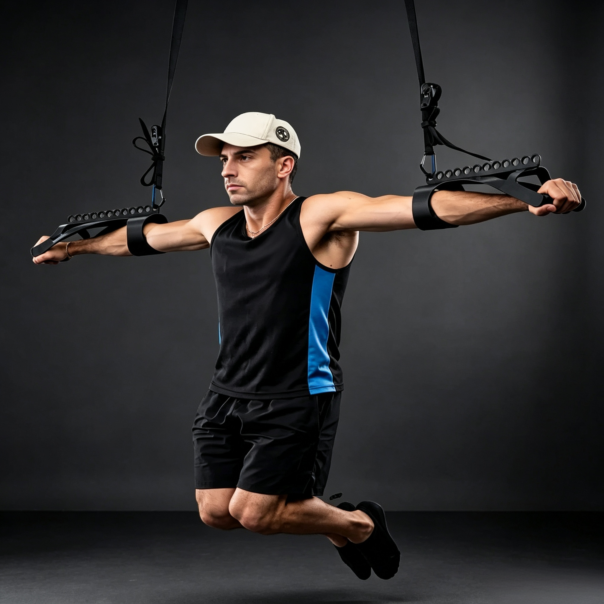 Iron Cross Training System – 12 Progressive Levels, Adjustable Assistance, for Rings Strength