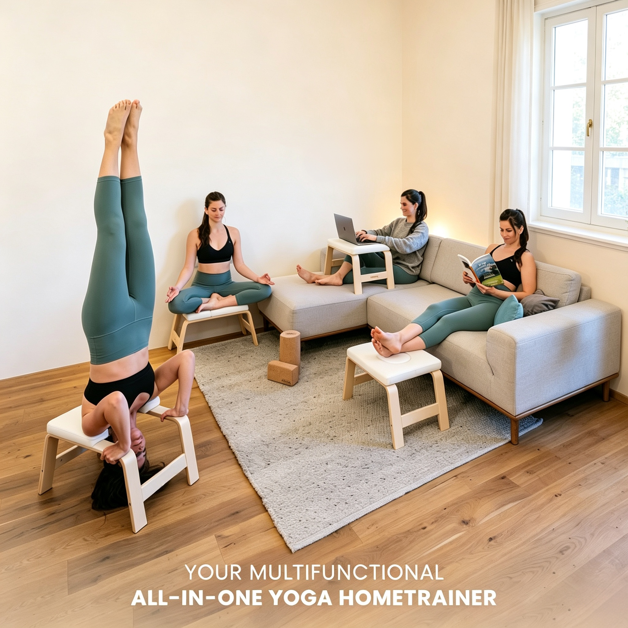 Headstand Bench – No Neck Pressure, Beginner‑Friendly